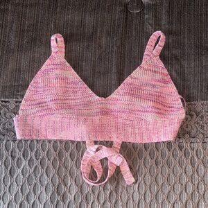 Wild Fable Pink Knit Crop Top